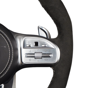 Volant en cuir Alcantara personnalisé pour Mercedes Benz W204 W205 W207 W211 W212 W213 W221 W222 GLS AMG - Product Image 3