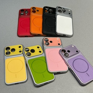 Funda Protectora Rígida Magnética Ultrafina de Cuero PU para iPhone 17 13 14 15 16 Pro Max con Carga Inalámbrica, ¡Venta Caliente! - Product Image 2