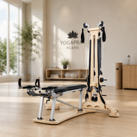 Machine de réformateur de Pilates doux Zen professionnel tour de poulie en bois d'érable massif corps d'équipement gyroscopique Gyrotonc souple pour Yoga à usage domestique
