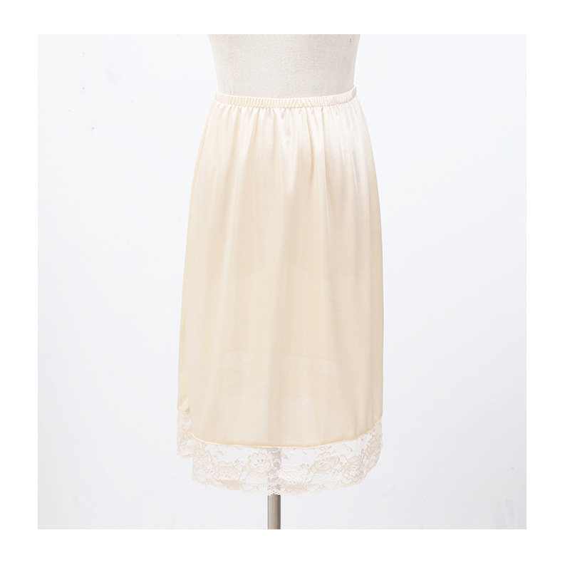 55cm Long Women Satin Half Slip Underskirt - A Line Petticoat 55cm Long Women Satin Half Slip Underskirt - A Line Petticoat