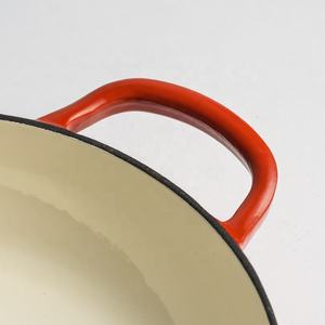 <span class=keywords><strong>Cocotte</strong></span> <span class=keywords><strong>en</strong></span> <span class=keywords><strong>fonte</strong></span> émaillée robuste, peu profonde, pour braiser, griller, cuire au four - Product Image 4