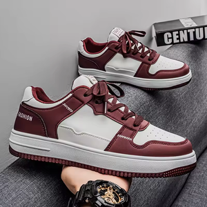 Zapatillas de Moda para Hombre 2026, Zapatos de Cuero con Suela Gruesa, Estilo Deportivo, Casuales, para Caminar, para Estudiantes - Product Image 1