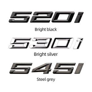 Emblema trasero electrochapado para el nuevo <span class=keywords><strong>BMW</strong></span> Serie 5, modelos 520i, 538d, 540e, 545Li, con indicador de cilindrada. - Product Image 2
