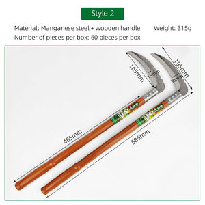 Hoz de corte agrícola de venta al por mayor directa de fábrica, herramienta de corte de larga duración. Cuchillo para cortar arroz tipo hoz W - Product Image 3