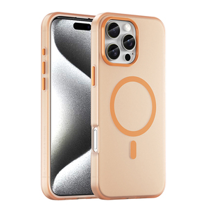 Étui magnétique givré pour iPhone 16 Pro Max 16 Plus 15 Pro Max 14 13 12 11 <span class=keywords><strong>SE</strong></span> 4 3, étui transparent mat souple en TPU antichoc - Product Image 1
