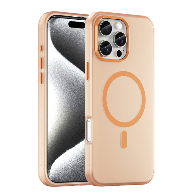 Frosted Magnetic Case for iPhone 16 Pro Max 16 Plus 15 Pro Max 14 13 12 11 SE 4 3 Translucent Matte Soft TPU Shockproof Case
