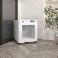 Séchoir à poils pour animaux de compagnie (chats et chiens) 65L, grande capacité, faible bruit, soin aux ions négatifs, stérilisation à l'ozone, cabine de séchage automatique pour animaux