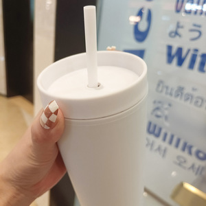 Custom Double Wall 16Oz Skinny Acryl <span class=keywords><strong>Tumbler</strong></span> Bulk Groothandel Gekleurde Acryl Skinny Matte Plastic <span class=keywords><strong>Tumbler</strong></span> Met Deksels En Stro