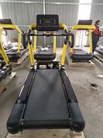 Caminadora con Pantalla LED, Inclinación Automática de -5% a 20%, con Doble Pasamanos, HRC, Portavasos para Tablet, Motor sin Escobillas para Gimnasio en Casa