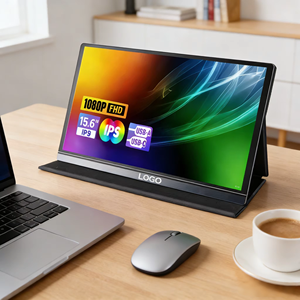 <span class=keywords><strong>Ofertas</strong></span> por Tiempo Limitado: Monitor Portátil de 15.6 Pulgadas, 1920 * 1080 FHD, USB, Alta Definición, para Juegos y Laptops - Product Image 1