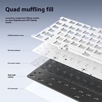 Mechanical Luxury CNCTKL 87 Keys Metal Keyboard RGB Gaming Keyboard Hot Swap Silver Aluminum Mechanical Keyboard