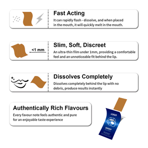 Extrait de café <span class=keywords><strong>naturel</strong></span>, supplément énergétique oral à base de plantes, bandelettes orales dissolvables à la caféine avec extrait de ginseng et de Polygonatum - Product Image 3