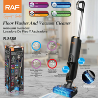 Nettoyeur de sols humides et secs RAF R.8685 150W avec stérilisation automatique, absorption d'eau, modes turbo et réservoirs de 700 ml et 450 ml pour sols domestiques