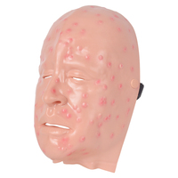 Masque anatomique en PVC pour démonstration de lésion faciale de la variole légère, pour l'enseignement scolaire avec simulation humaine réaliste
