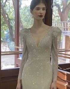 Gaun Malam Putri Duyung Manik-manik Wanita Gaun Malam Elegan Gaun Pesta <span class=keywords><strong>Prom</strong></span> Payet - Product Image 1