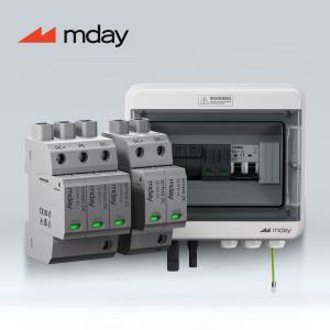 جهاز حماية من الصواعق الصناعية Mday DC MYN40-DC T2 2P 1000V بتقنية MOV وتيار تفريغ أقصى 40 كيلو أمبير معتمد - Product Image 1