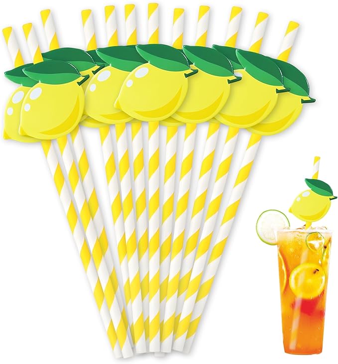 Disposable Wood Pulp Paper Straw for Single Wall Cups for Hot/Cold Beverages