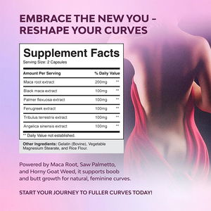 Pillole per l'Ingrandimento dei Glutei, Integratore Erboristico Personalizzato in Capsule - Product Image 2