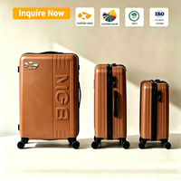 Ensemble de bagages rigides personnalisés 3 pièces 20/24/28 pouces extensibles en ABS+PC avec roulettes pivotantes, valise de voyage pour les voyages