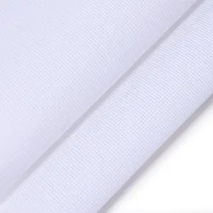 Недорогая ткань 11CT, белая 100% хлопчатобумажная ткань для вышивки крестиком