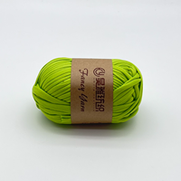 Prix inférieur 2.5cm T Shirt Handkintting Thread Spaghetti Polyester Crochet Yarn pour faire des sacs à main