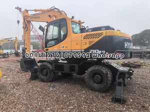 Excavatrice à roues Hyundai 210W9 d'occasion à vendre à Shanghai Marque de moteur Cummins Composants de base inclus - Product Image 6