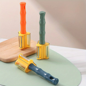 Éplucheur de fruits et légumes en acier inoxydable, manche en plastique durable, outil de cuisine multifonctionnel pour éplucher et racler - Product Image 5