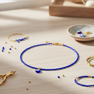 Collier œil de mauvais œil tendance, bijoux élégants - Product Image 3