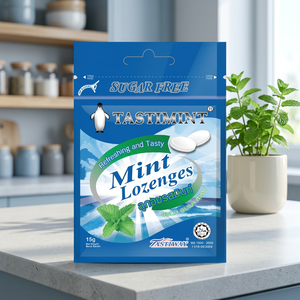 Caramelos de Menta y Limón Sin Azúcar HALAL Tastimint, con Sorbitol y Stevia, Refrescantes y Deliciosos, en Bolsa con Cierre Hermético, Malasia - Product Image 2
