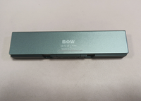 Keyboard Lipat Mini BOW Isi Ulang Nirkabel BT dengan Penutup Kulit dan Penyangga untuk Laptop untuk Windows Android IOS Tablet Bahasa Inggris