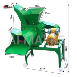 Máy cắt cỏ đa năng mini và máy nghiền giá rẻ, máy băm rơm và thức ăn gia súc có động cơ, dùng cho bán lẻ và sử dụng tại nhà, máy xay thức ăn - Product Image 2