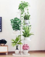 Rak Pot Bunga Multilayer untuk Dekorasi Balkon Ruang Tamu, Terbuat dari Besi, Cocok untuk Tanaman Scindapsus Aureus