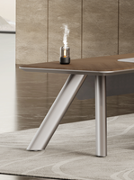 Bureau de direction moderne en bois massif, luxueux, extensible, convertible, modulaire, avec garantie de 3 ans