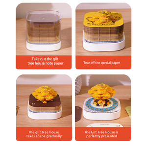 Пользовательские Новинки подарки 3d календарь 2026 3d блокнот заметки бумажный блок ежедневный календарь для офисной школы орнамент - Product Image 6