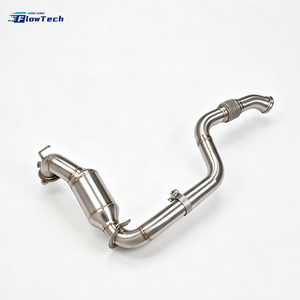 High Quality 304 Stainless Steel Downpipe for Mercedes Benz C63 C63S W205 GLC63 X253 M177 4.0T V8 Biturbo High Flow Direct Fit - Product Image 4