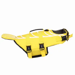 Wholesale Doggy Life Jacket Reflective Pet Swimming Clothing Dog Floatation Swim Vest