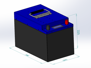 RV 스틸 케이스 12.8V 200Ah <span class=keywords><strong>lifepo4</strong></span> 배터리 팩 2688wh 250A BMS LCD 디스플레이 - Product Image 2