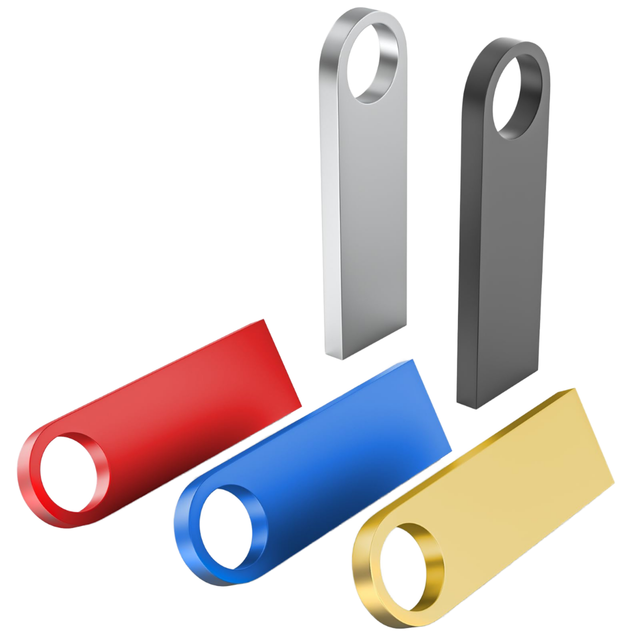 Metal Shell 2GB USB 2.0 Flash Drive, Promotional Custom Logo Gift Thumb Drive, Small Capacity for Car Audio or Tender