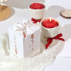 Caja de Regalo con Vela Aromática Floral Roja para el Día de San Valentín, para Dormitorio de Niñas, Regalo de Cumpleaños, Recuerdo de Boda, Mejor Amiga - Product Image 6