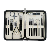 Kit de soins personnels en acier inoxydable 7 en 1 Coupe-ongles Manucure et pédicure pour cadeau Voyage Hôtel