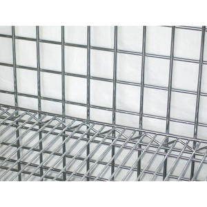 Gaiola de segurança cromada alta móvel com 2 prateleiras interiores, prateleira de arame, unidade de partida, carrinho industrial, gaiola de arame - Product Image 5