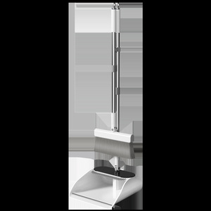 Juego de escoba y recogedor con cerdas suaves, mango de plástico, multifuncional para la limpieza del hogar - Product Image 1