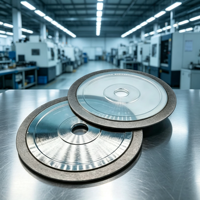 Disque de coupe CBN électrolytique Eurisko ORS-CBN227 150mm/6mm/25mm, outil abrasif haute dureté pour la précision des anneaux de soupape en métal ferreux