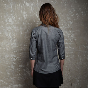 CHECKEDOUT cucina Hotel Chef uniformi giacca <span class=keywords><strong>da</strong></span> <span class=keywords><strong>lavoro</strong></span> camicie cameriere camicia <span class=keywords><strong>da</strong></span> cameriera uniformi - Product Image 4