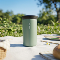 Mug isotherme classique de bureau 350 ml (12 oz) en acier inoxydable à double paroi, isolé sous vide, portable avec couvercle, personnalisable avec logo