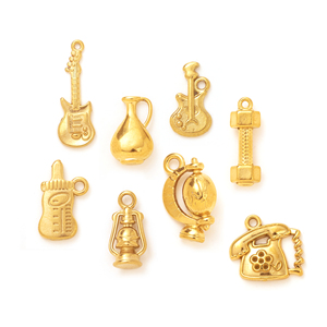 Pendentifs miniatures en acier inoxydable plaqué or 18 carats PVD pour enfants Golden Memory Lane, bijoux tendance pour la création DIY - Product Image 5