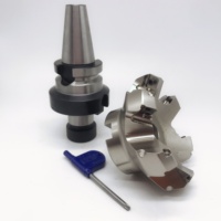 Tête de fraiseuse à face indexable 45, matériau 42CrMo, personnalisable OEM, dureté 50-55HRC, porte-outil CNC durable, garantie 1 an