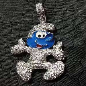 Trendy <b>Gold</b> Plated Pendant with Moissanite Diamond Hip-Hop Style <b>Necklace</b> for <b>Men</b> Fashionable Gift for Him from India - Product Image 1