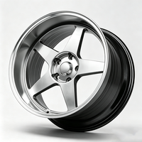 Jantes NEXUS Deep Lip JDM EVO 15 16 17 18 pouces, 5 branches, Flow Forming, 5x114.3 4x100 pour Civic Subaru WRX BRZ RX-7