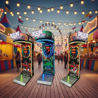 Machine de boxe arcade Dragon Fist avec accepteur de billets personnalisé, pour sports de combat, à monnayeur, pour intérieur, version anglaise